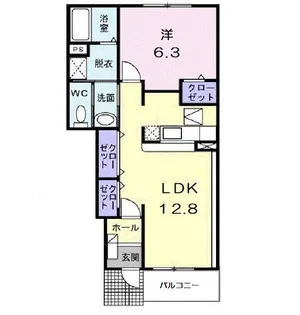 ボンヌ ジュルネ【1階】の間取り