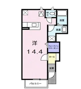 ベル フィオーレⅡ【1階】の間取り