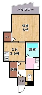 エバーグリーン植政【1階】の間取り