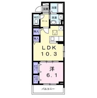 ベルジェ【1階】の間取り