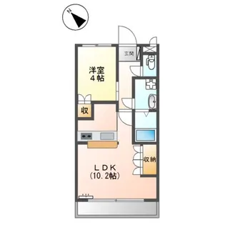 シャトーグランツァ【1階】の間取り