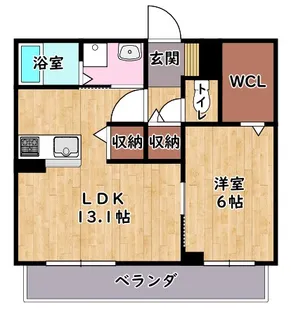 ヴィラ・カリーノ【2階】の間取り