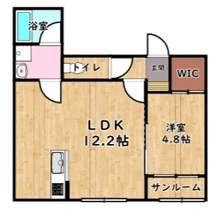 Lumigrace【104号室】の間取り