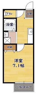 HOUSE I ROKUBANKAN【1-B号室】の間取り
