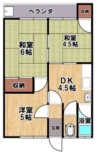 サープラス壱番館【105号室】の間取り