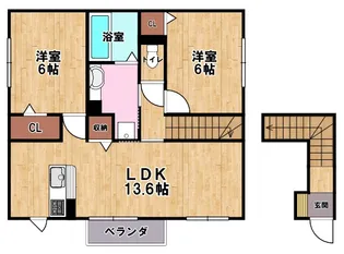メゾンTN【2階】の間取り