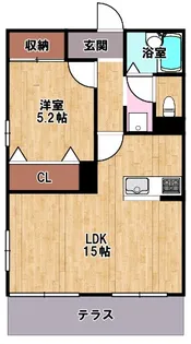 コーポIN【1階】の間取り