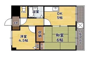 オリエンタルハイツ弥高【205号室】の間取り