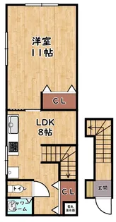 南呉服アパート【201号室】の間取り