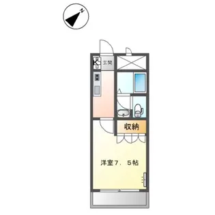 オアシスコート古沢【1階】の間取り