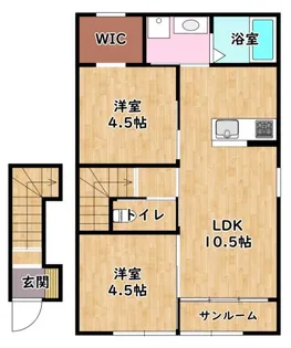 グッドライフステージ後三条A【203号室】の間取り