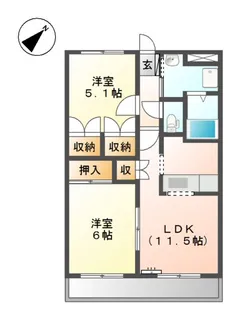 レジェンド【2階】の間取り