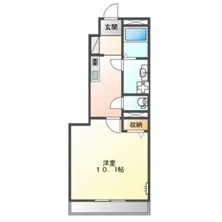 レイクヒルズ西今【1階】の間取り