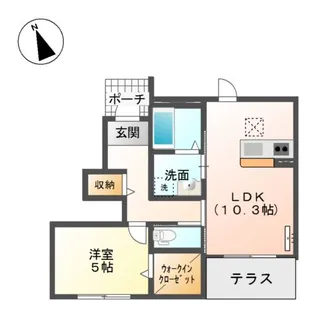 アヴァンティ南彦根【1階】の間取り
