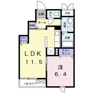 カモミール【3階】の間取り