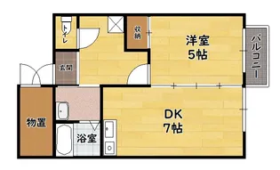 FFコーポ【202号室】の間取り