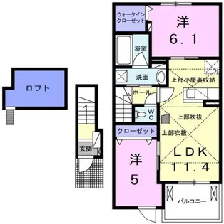 シェ モアⅠ【2階】の間取り