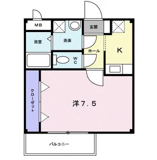 アルブル ヴィラージュⅠ【2階】の間取り