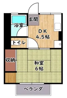 シティハイムフォーレスト【105号室】の間取り