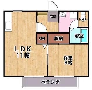 サン・アムール【1階】の間取り