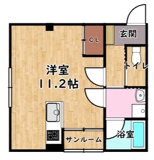 Lumigrace【102号室】の間取り