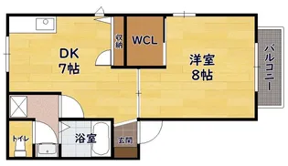 プチマイルーム【101号室】の間取り