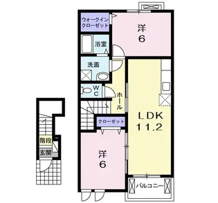 サウス ウェルズⅠ【2階】の間取り