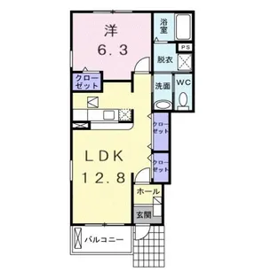 ラネージュⅠ番館【1階】の間取り