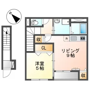 LOVELY HOUSE【2階】の間取り