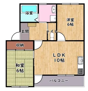 ミラクルステアーズ【402号室】の間取り