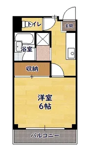 アミティハイツⅡ【206号室】の間取り