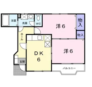 メゾンシュート・ドー【1階】の間取り