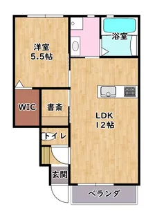 マインズスクエア【107号室】の間取り