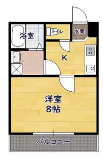 ヴィクトリーⅢ【108号室】の間取り