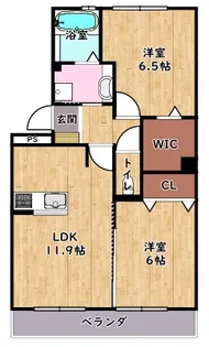 ラヴィベル彦根【1階】の間取り