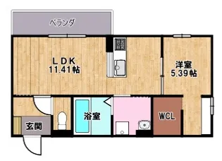 アルモニー彦根【2階】の間取り