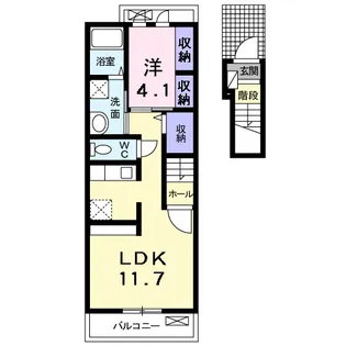 キルシェⅠ【2階】の間取り