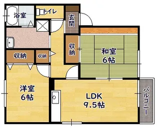 エクセル【101号室】の間取り