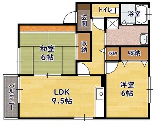 エクセル【205号室】の間取り