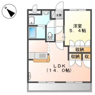 エスポワール【1階】の間取り