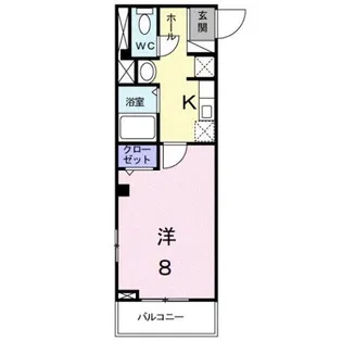 ゼファーハウスK【2階】の間取り