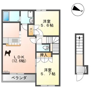 アルテイシア【2階】の間取り