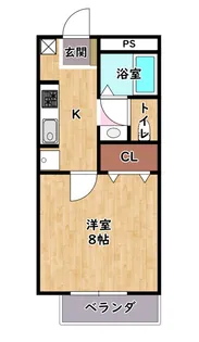 ハイツネイヴァー【1階】の間取り