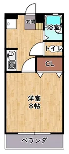 ハイツレークサイド【105号室】の間取り