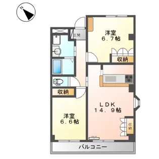 レマルージュ【2階】の間取り