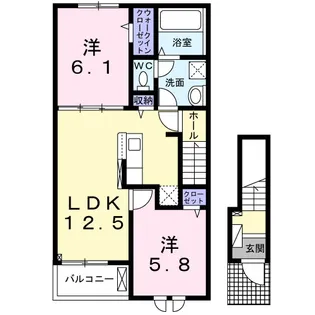 アストライア寄洲【2階】の間取り