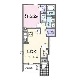 ドルミオークスⅢ【1階】の間取り