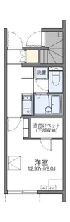 レオネクスト伊吹Ⅱ【110号室】の間取り