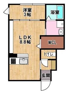 bills 颯【103号室】の間取り