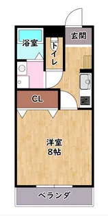 グリーンコート彦根【208号室】の間取り